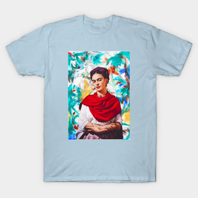 Frida Kahlo Colorful T-Shirt by FridaBubble